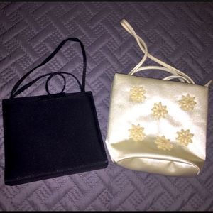 2 Mini Bags - Black and Cream